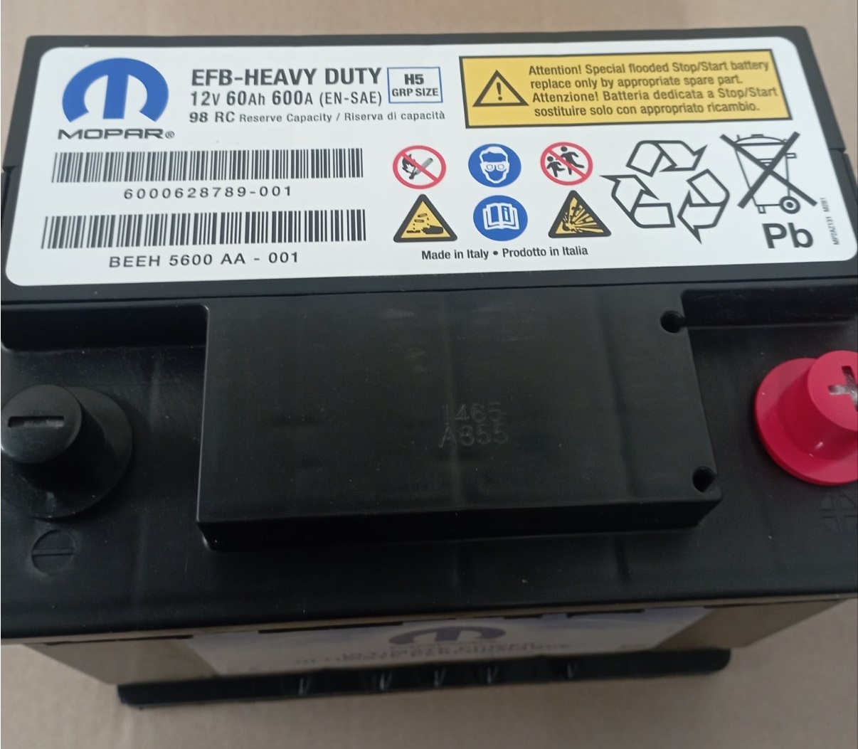 Батарея акумуляторна 60Ah / 600A (EN), EFB (43402)